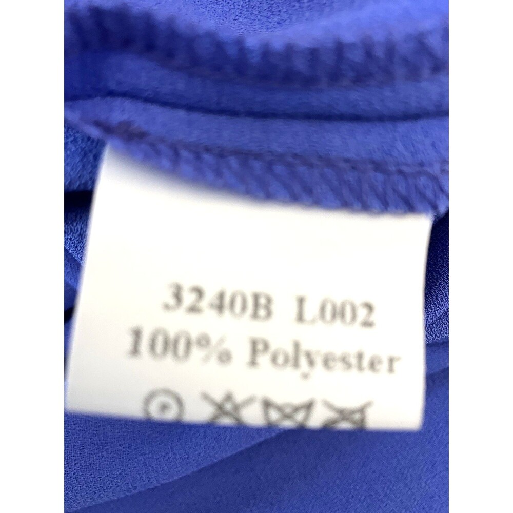 Frank Usher Blue Wide Strap Scoop Neck Tank Top Size 12 - Picture 4 of 6